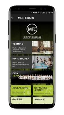 MEIN FITNESSCLUB android App screenshot 2